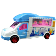 Delicious Food Car Toy Bump And Go Musical Toy With Brilliant Lights And Sweet Music For Kids (food_car_mini_blue) Blue image