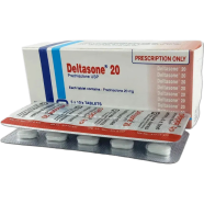 Deltasone 20 mg Tablet 10's Strip image