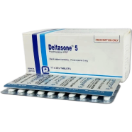 Deltasone 5 mg Tablet 30's Strip image
