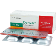 Denvar 200 mg Capsule 6's Strip image