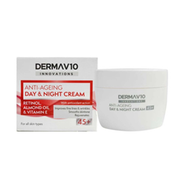 Derma V10 Retinol Almond Oil and Vitamin E Anti-Ageing Day and Night Cream 50ml image