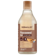Dermalist Flaxseed Gel For Hair And Skin Frizz-Control Smoothening Moisture Rich Soft Long Hair For All Skin And Hair Types Men And Women 300ml image