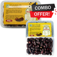 Deshanol Sukkari And Safawi Premium Dates (500 Plus 500) gm COMBO Pack. image
