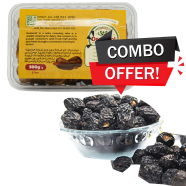 Deshanol Sukkari and Ajwa Premium Dates (500 Plus 500)gm COMBO Pack image