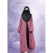 Glam Touch Designer Karchupi Kimono Koti | Onion-Pink image