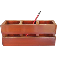 Desk Organizer and Pen Holder Wooden image