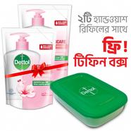 Dettol Handwash 170ml Refill Poly Skincare X 2 Free Tiffin Box - 3272471