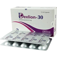 Dexlion 30 mg Capsule (Enteric Coated) 10's Strip image