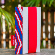 Sevendays Notes Dhaka Bangladesh Heavy-Duty Notebook (Blue-Red-White Stipe) image