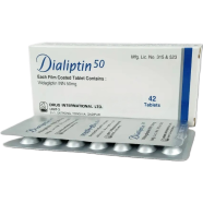 Dialiptin 50 mg Tablet 14's Strip image