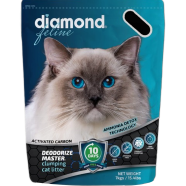 Diamond Super Premium Cat Litter with Carbon,Odor Control plus Very Solid clumping plus Moisture Fusion,unscente 5L image
