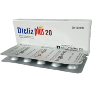 Dicliz Plus 20 mg Tablet 10's Strip image