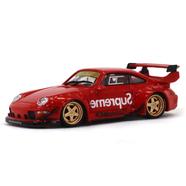 Die Cast 1:64 – Cm Model Reb Porsche 911 (993) Supreme (Red) – Detachable Wing image