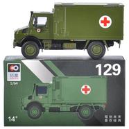 Die cast 1:64 – XCarToys 129 Mercedes-Benz Unimog Field Ambulance Green image