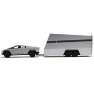 Die cast 1:64 – XcarToys Tesla Cyber Truck with Metal Trailer – Cyberpunk image
