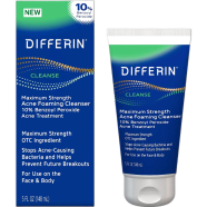 Differin 10 Percent Benzoyl Peroxide Acne Foaming Cleanser 148 ml image