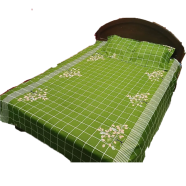 Digital Home Tex Cotton 8.5/7.5 Feet Double Size Bedsheet With Two Pillow Covers image