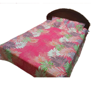 Digital Home Tex Cotton 8.5/7.5 Feet Double Size Bedsheet With Two Pillow Covers image