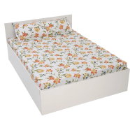 Digital Home Tex Cotton 8.5/7.5 Feet Double Size Bedsheet With Two Pillow Covers image