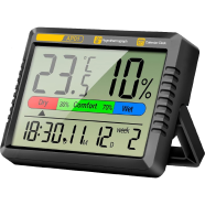 Digital Hygrometer Tester With Intelligent Clock Function Suitable For Bedroom and Office Use icon