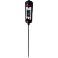 Digital Laboratory Thermometer And Food With Tip image