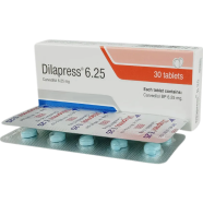 Dilapress 6.25mg Tablet 10's Strip image