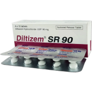 Diltizem SR 90 mg Tablet 10's Strip image