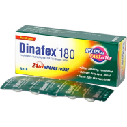 Dinafex 180 Mg Tablet 10's Strip image