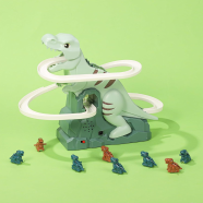 Dinosaur Chasing Race Track Slide Game With Light And Music image