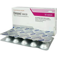 Dinovo 500 Mg, 20 Mg Tablet 10's strip icon