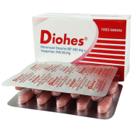 Diohes 450 mg Plus 50 mg Tablet – 10's Strip image
