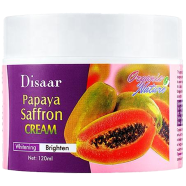 Disaar Papaya Saffron Anti Ageing Whitening and Brighten Cream 120g image