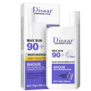 Disaar Sunscreen Lotion 50gm Max Sun 90 Plus SPF PA Plus Plus Plus 8 Hour Protect image