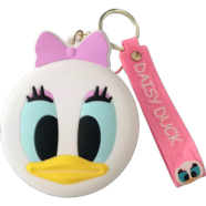 Disney Daisy Duck Cartoon Anime Coin Purse with Keychain image