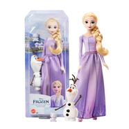 Disney Frozen HLW67 Toys, Elsa Fashion Doll and Olaf Figure image
