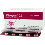 Disopan 0.5 mg Tablet 10's strip image