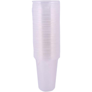 Disposable Plastic Glass - 250ml - 50pcs-Transparent image