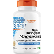 Doctor's Best High Absorption Magnesium Glycinate 240 Tablets -370719437 image