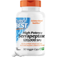 Doctor's Best High Potency Serrapeptase 120,000 SPU 90 Veggie Capsules -463254893 image