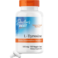 Doctor's Best L-Tyrosine 500 mg 120 Veggie Capsules image