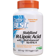 Doctor’s Best Stabilized R-Lipoic Acid with BioEnhanced Na-RALA 100 mg – 180 VegCaps image