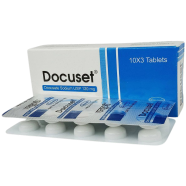 Docuset 120mg Tablet 10's Strip image