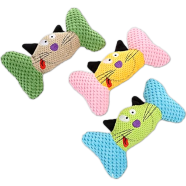 Dog Bone Toy Funny Colorful Cute Soft Safe Interactive Dog Chewing Toy icon