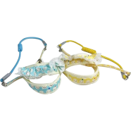 Dog Chest Protector with Lace Border - Traction Rope for Small Dogs image