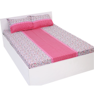 Doubel King Size - Bed Sheet Set with Matching Two Pillow Covers image