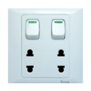 Double 2 Pin socket with switch (SL series) image
