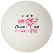 Double Fish V40 3-Star Table Tennis Ball – ITTF Approved – Premium ABS Plastic image