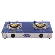 Topper Double Glass Auto Gas Stove LPG Blueberry image