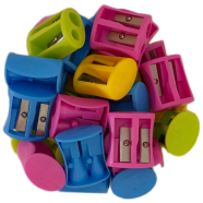 Double Hole Pencil Sharpener / Pencil Cutter - 4pcs(Any Colour) image