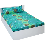 Double King Size Bed Sheet Set With Matching Two Pillow Covers image